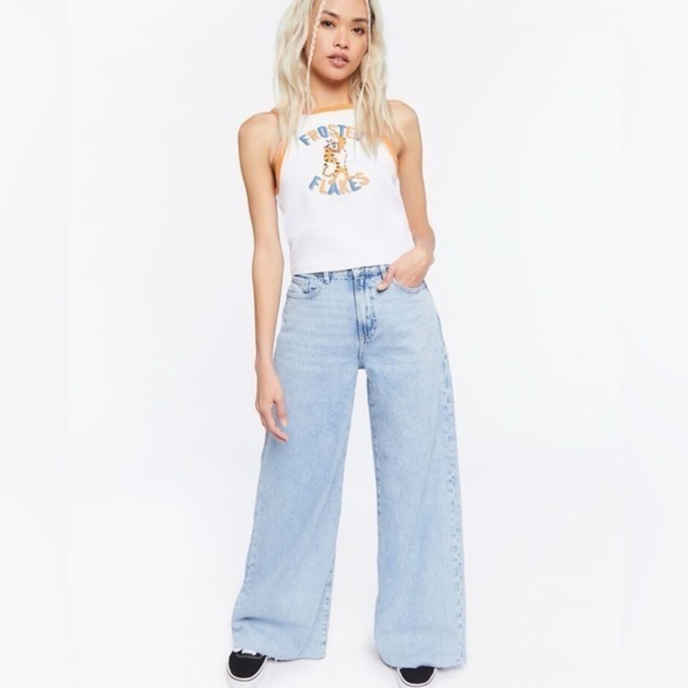 Women’s Pants | High-Rise Wide-Leg Jeans Medium Wash